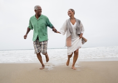 Happy Couple on Beach