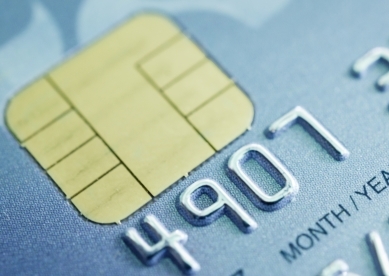 Close up of credit card